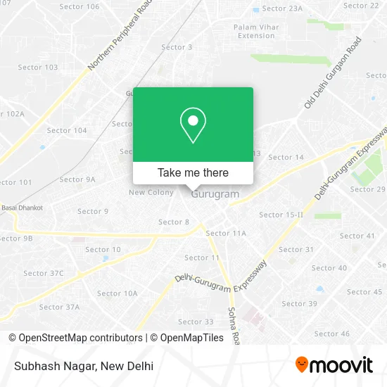 Subhash Nagar map