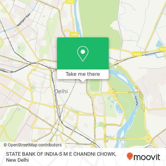 STATE BANK OF INDIA-S M E CHANDNI CHOWK map