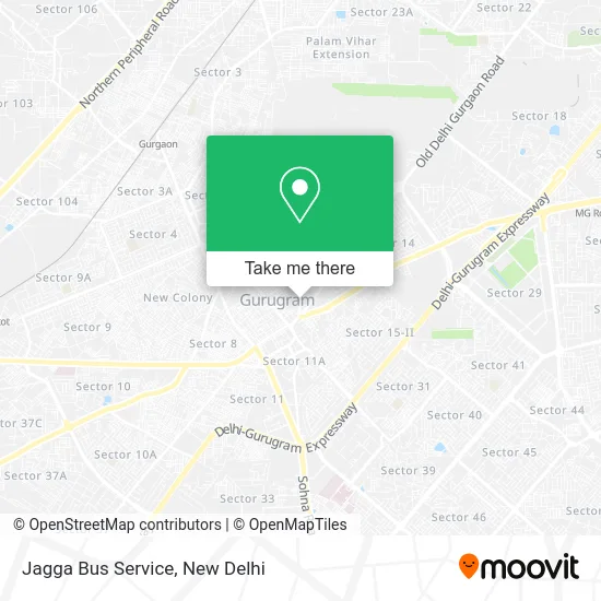 Jagga Bus Service map