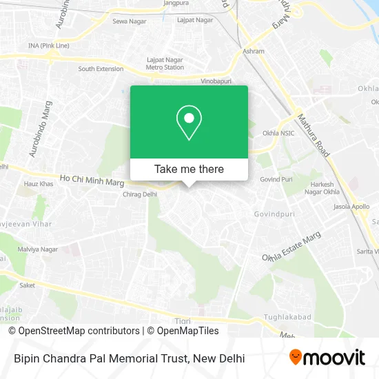 Bipin Chandra Pal Memorial Trust map