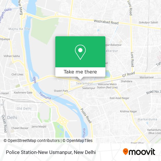 Police Station-New Usmanpur map