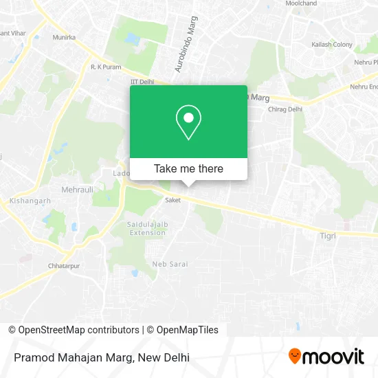 Pramod Mahajan Marg map
