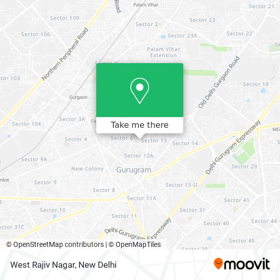 West Rajiv Nagar map