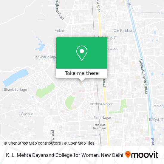 K. L. Mehta Dayanand College for Women map