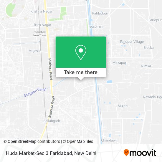 Huda Market-Sec 3 Faridabad map