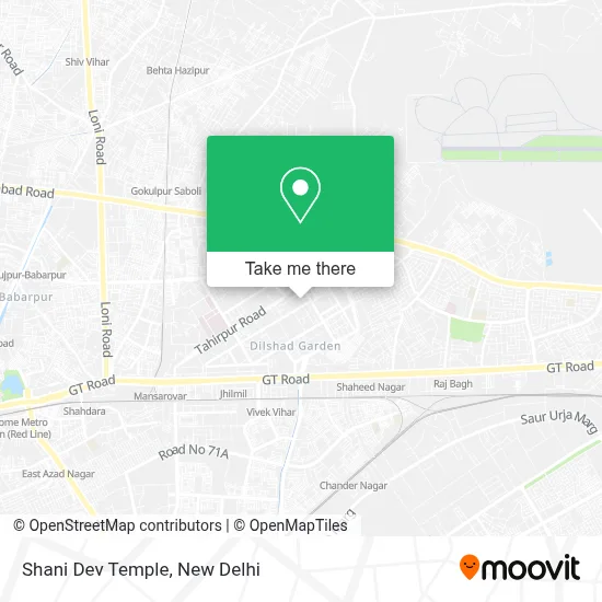 Shani Dev Mandir map