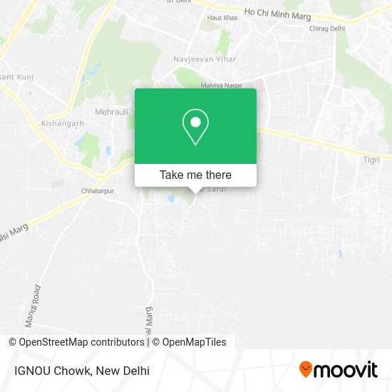 IGNOU Chowk map