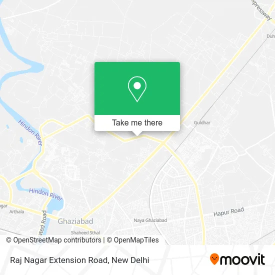 Raj Nagar Extension Road map
