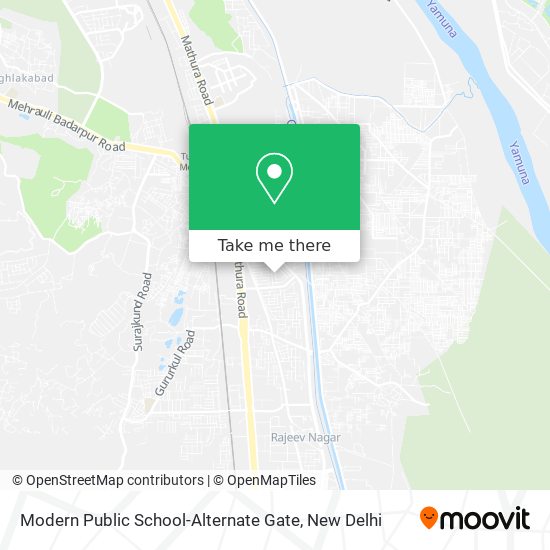 Modern Public School-Alternate Gate map