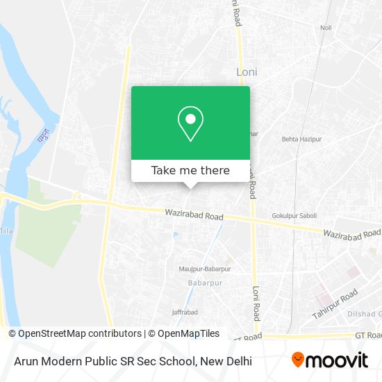 Arun Modern Public SR Sec School map