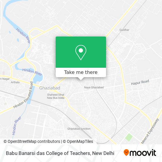 Babu Banarsi das College of Teachers map