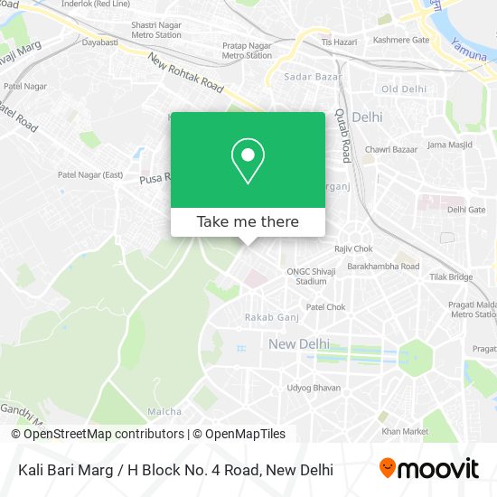 Kali Bari Marg / H Block No. 4 Road map