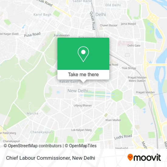 Chief Labour Commissioner map