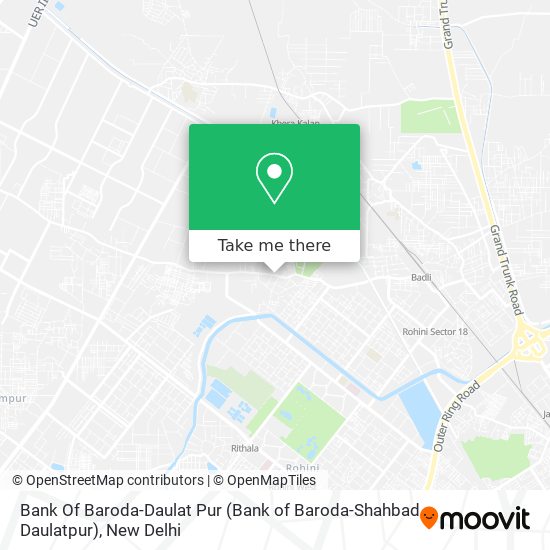 Bank Of Baroda-Daulat Pur (Bank of Baroda-Shahbad Daulatpur) map