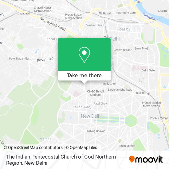 The Indian Pentecostal Church of God Northern Region map
