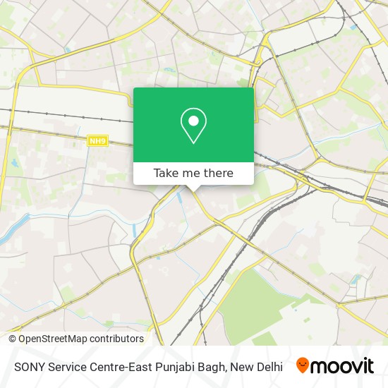 SONY Service Centre-East Punjabi Bagh map