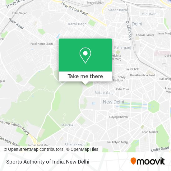Sports Authority of India map