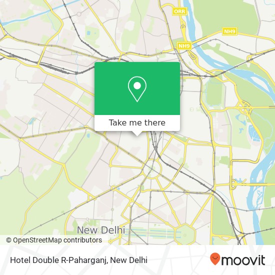 Hotel Double R-Paharganj map