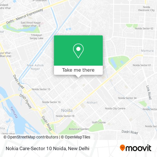 Nokia Care-Sector 10 Noida map