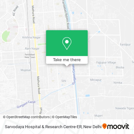 Sarvodaya Hospital & Research Centre-ER map