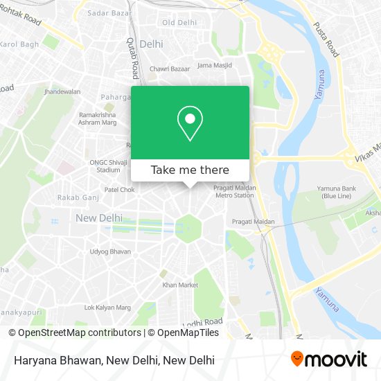 Haryana Bhawan, New Delhi map