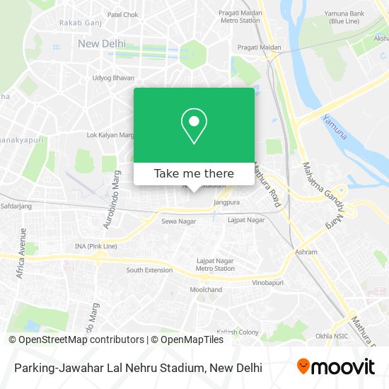 Parking-Jawahar Lal Nehru Stadium map