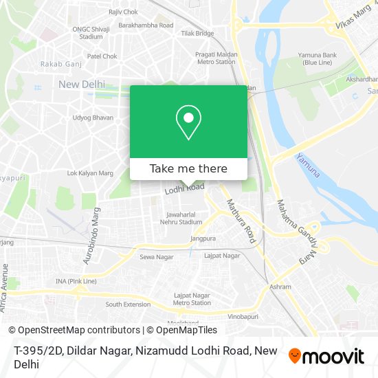 T-395 / 2D, Dildar Nagar, Nizamudd Lodhi Road map