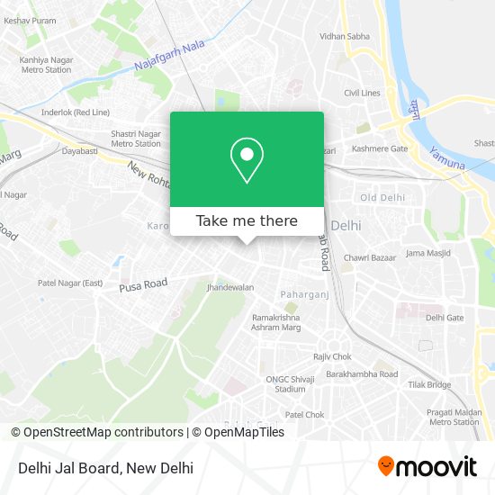 Delhi Jal Board map