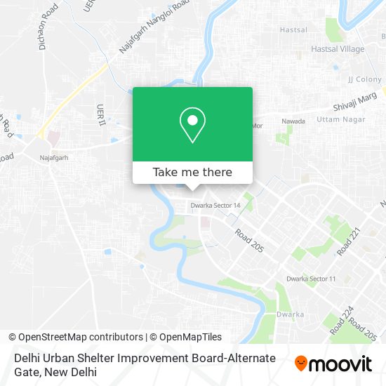 Delhi Urban Shelter Improvement Board-Alternate Gate map