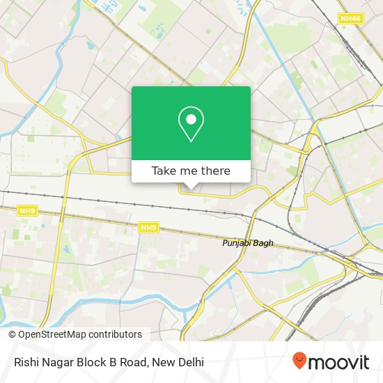 Rishi Nagar Block B Road map