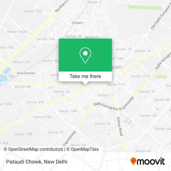 Pataudi Chowk map