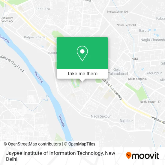 Jaypee Institute of Information Technology map
