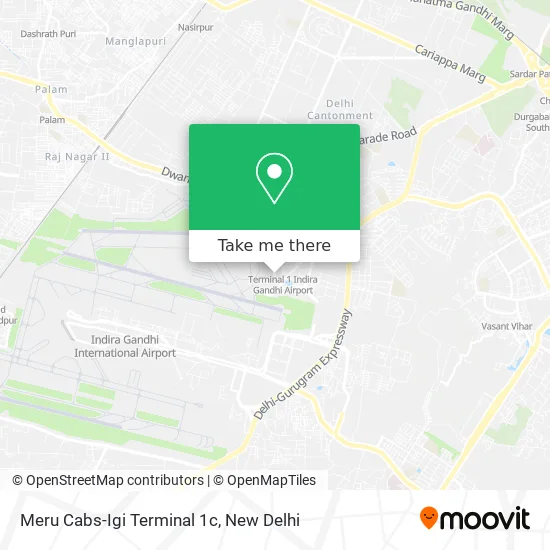 Meru Cabs-Igi Terminal 1c map