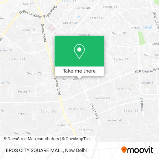 EROS CITY SQUARE MALL map