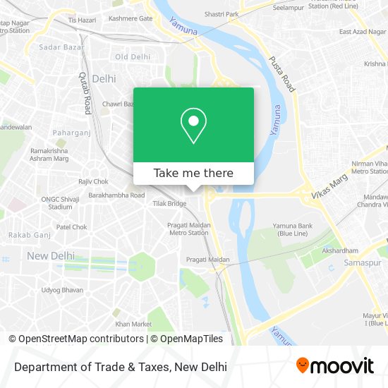 Department of Trade & Taxes map