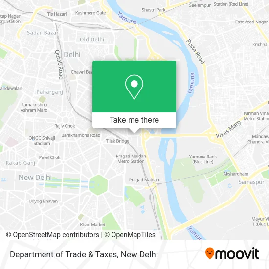 Department of Trade & Taxes map