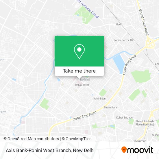 Axis Bank-Rohini West Branch map