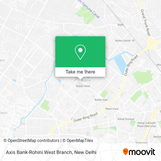 Axis Bank-Rohini West Branch map
