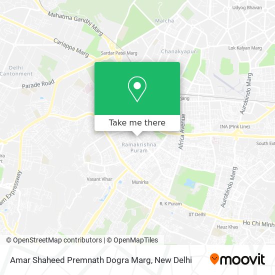 Amar Shaheed Premnath Dogra Marg map