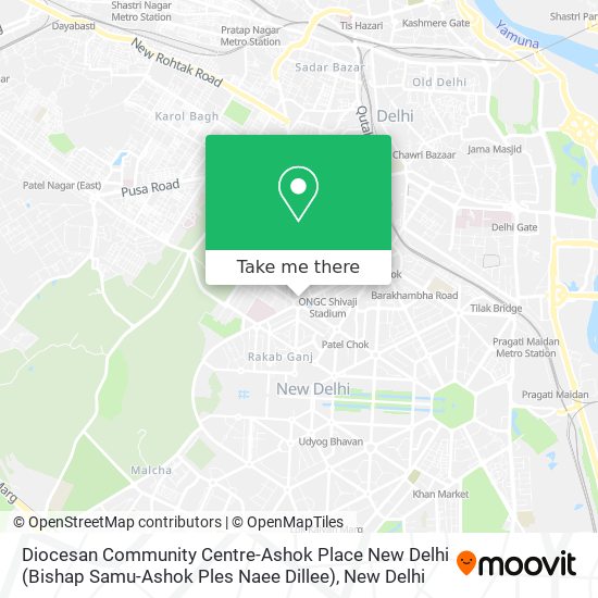 Diocesan Community Centre-Ashok Place New Delhi (Bishap Samu-Ashok Ples Naee Dillee) map