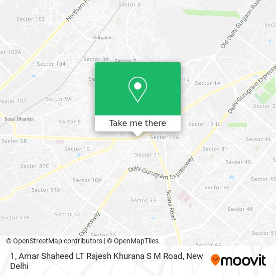1, Amar Shaheed LT Rajesh Khurana S M Road map