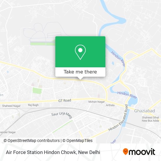 Air Force Station Hindon Chowk map