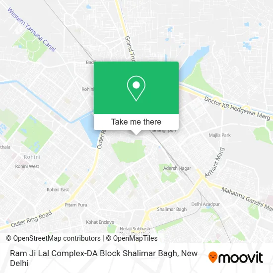 Ram Ji Lal Complex-da Block Shalimar Bagh map