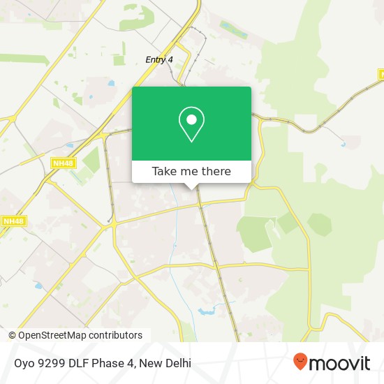 Oyo 9299 DLF Phase 4 map