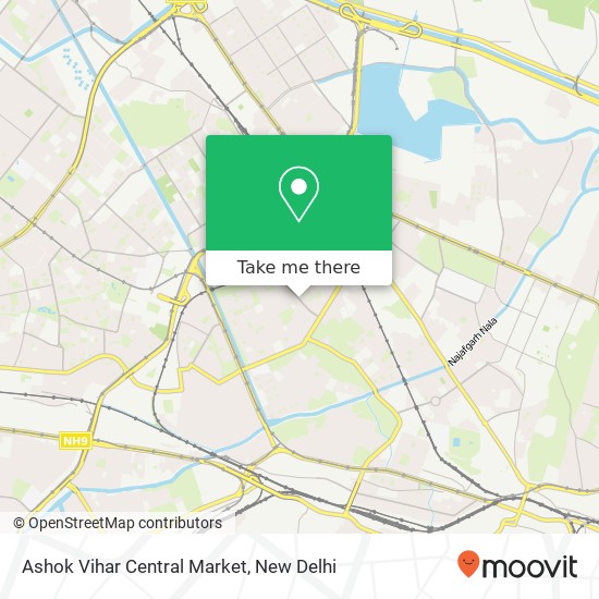 Ashok Vihar Central Market map