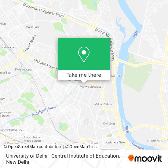 University of Delhi - Central Institute of Education map