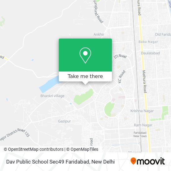Dav Public School Sec49 Faridabad map