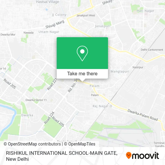 RISHIKUL INTERNATIONAL SCHOOL-MAIN GATE map