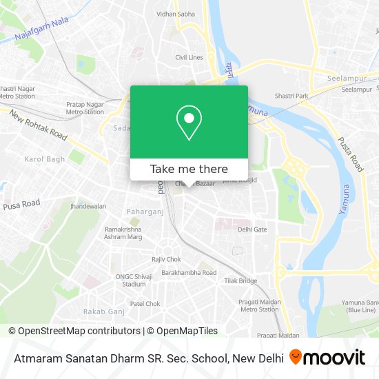 Atmaram Sanatan Dharm SR. Sec. School map
