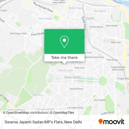 Swarna Jayanti Sadan MP's Flats map